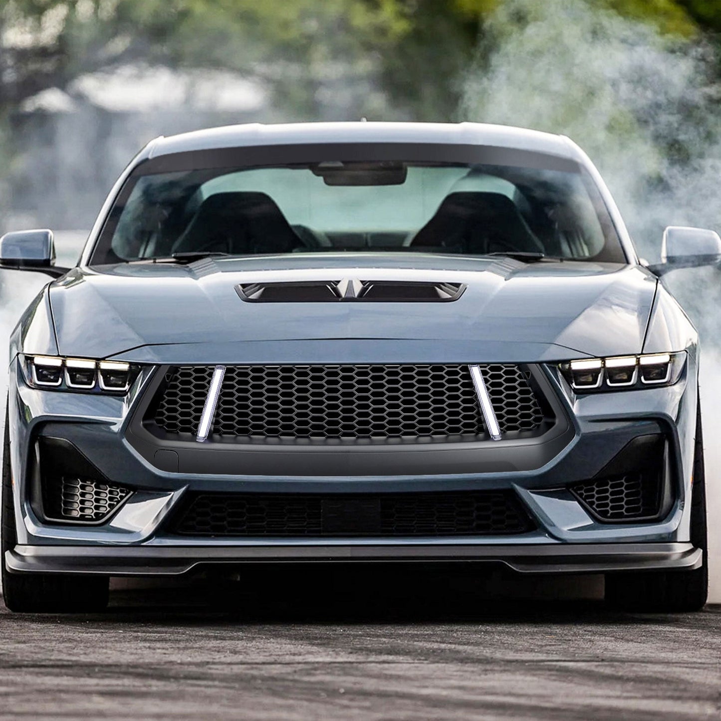 AMERICAN MODIFIED GT Style Front Grille w/LED DRL for 2024+ Mustang EcoBoost/GT - Find Fresh Goods