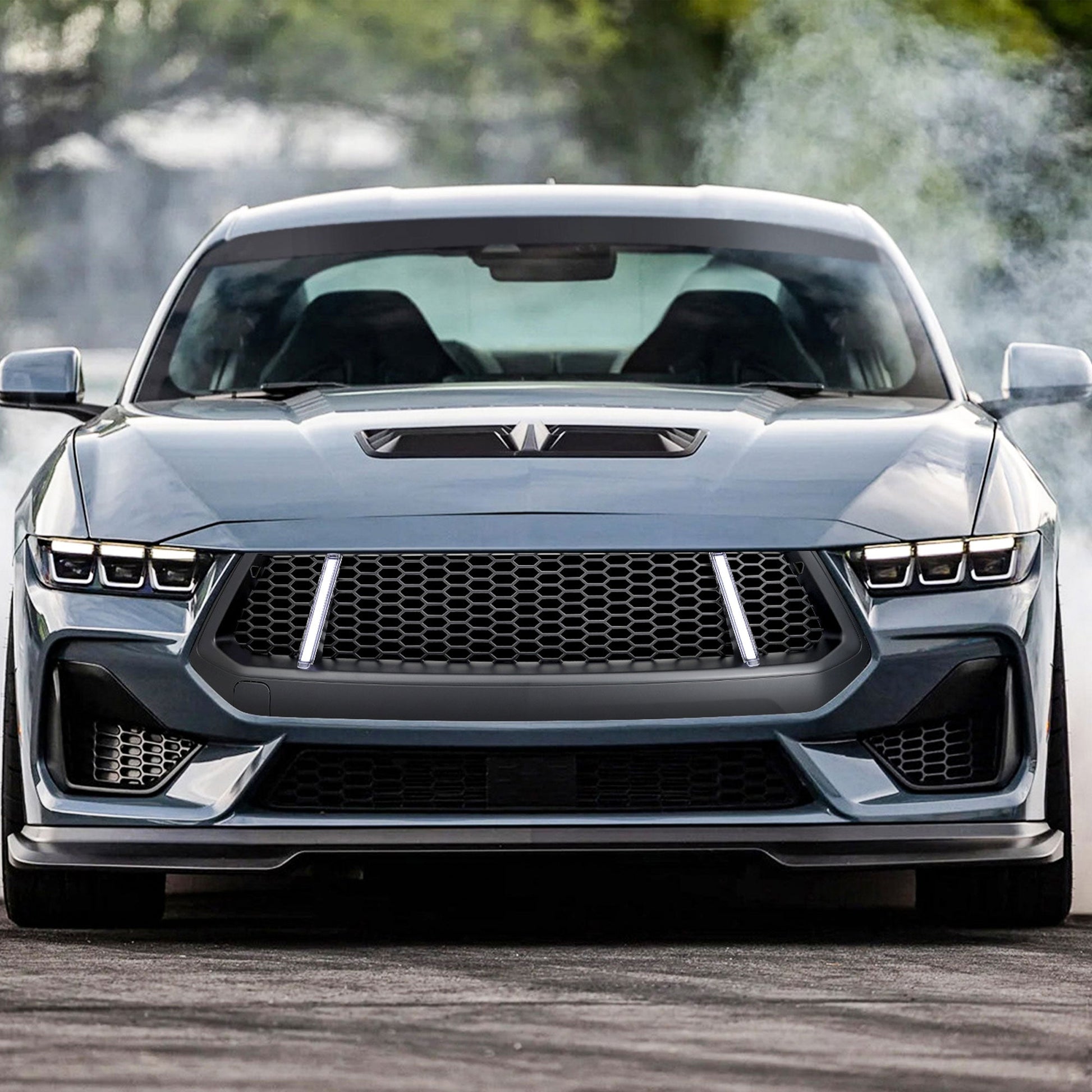 AMERICAN MODIFIED GT Style Front Grille w/LED DRL for 2024+ Mustang EcoBoost/GT - Find Fresh Goods