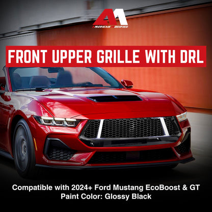 AMERICAN MODIFIED GT Style Front Grille w/LED DRL for 2024+ Mustang EcoBoost/GT - Find Fresh Goods