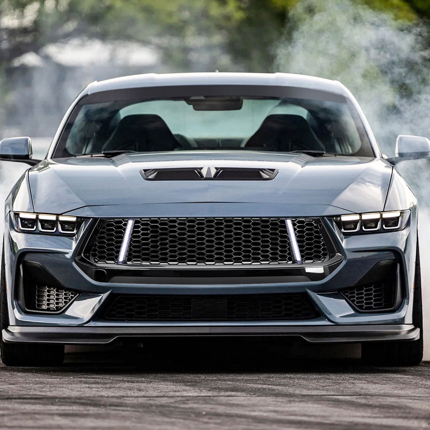 AMERICAN MODIFIED GT Style Front Grille w/LED DRL for 2024+ Mustang EcoBoost/GT - Find Fresh Goods