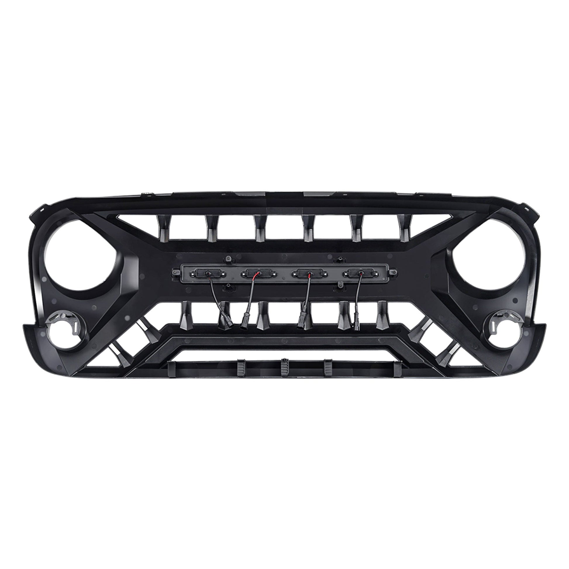 AMERICAN MODIFIED Armor Grille with Amber Lights, 07-08 Jeep Wrangler JK, Black - Find Fresh Goods