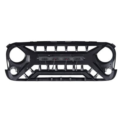AMERICAN MODIFIED Armor Grille with Amber Lights, 07-08 Jeep Wrangler JK, Black - Find Fresh Goods