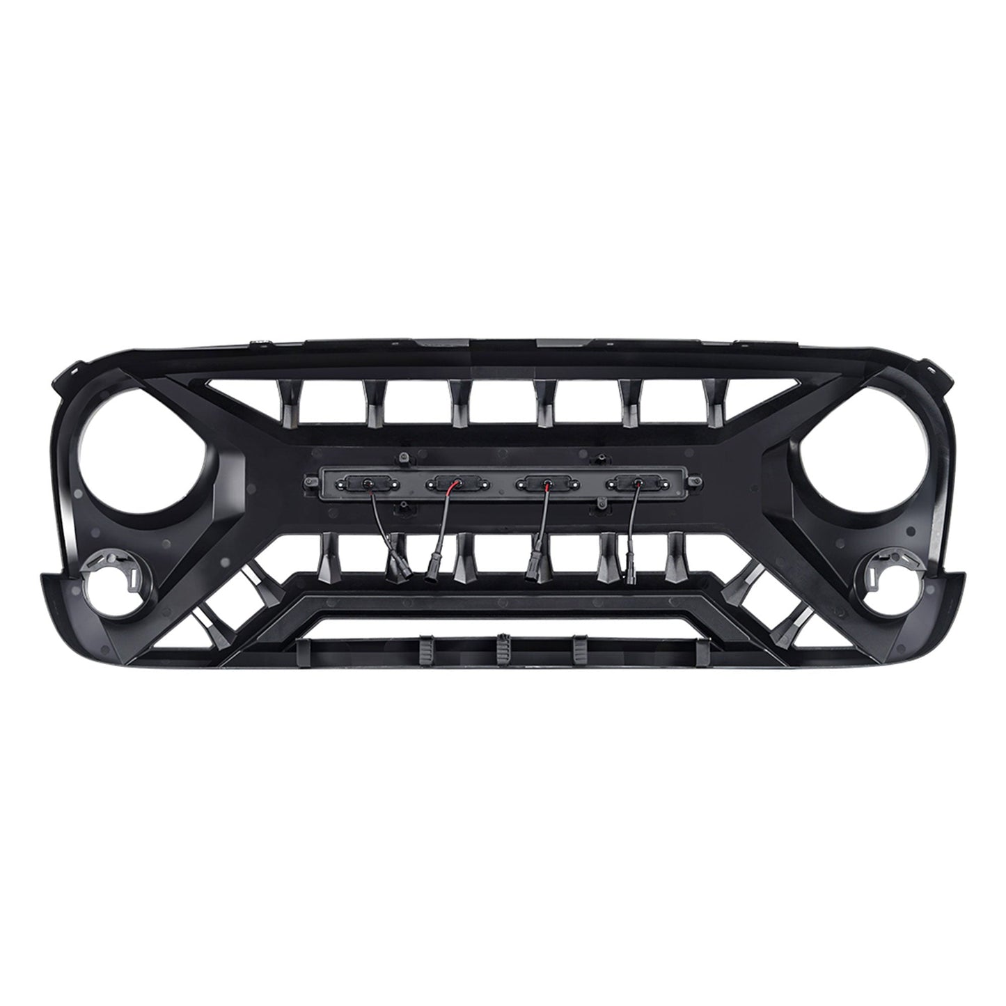 AMERICAN MODIFIED Armor Grille 07-18 Jeep Wrangler JK w/ Amber LED, White/Black - Find Fresh Goods