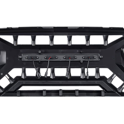AMERICAN MODIFIED Armor Grille 07-18 Jeep Wrangler JK w/ Amber LED, White/Black - Find Fresh Goods