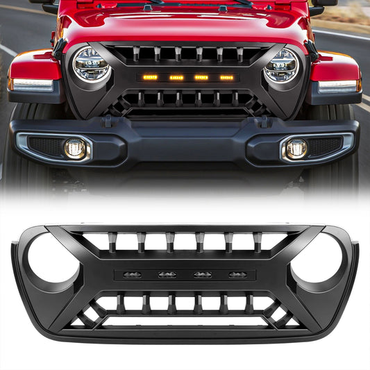 AMERICAN MODIFIED Grille w/Lights for 2018-2023 Jeep Wrangler JL & Gladiator JT - Find Fresh Goods
