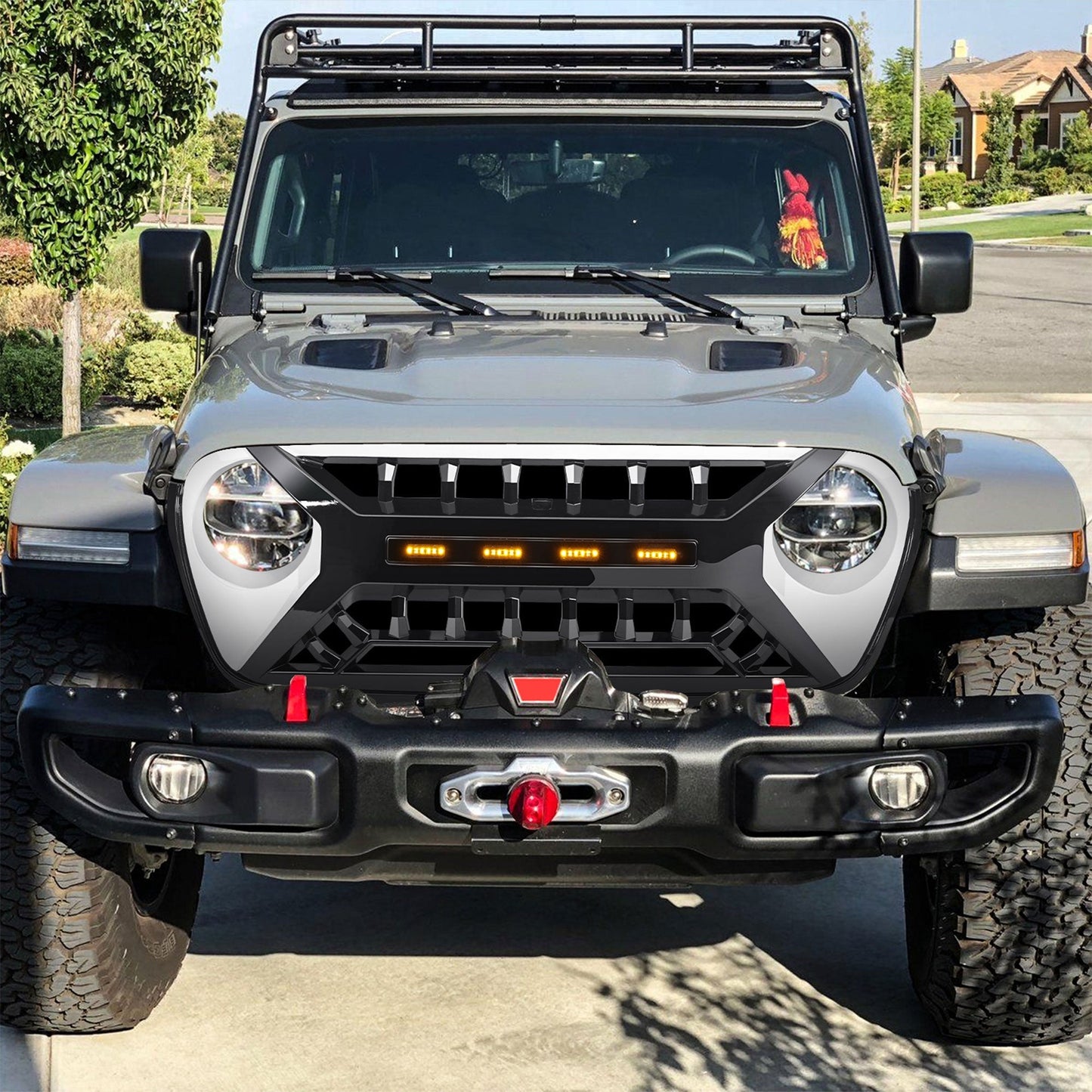 AMERICAN MODIFIED Grille w/Lights for 2018-2023 Jeep Wrangler JL & Gladiator JT - Find Fresh Goods