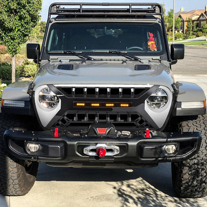 AMERICAN MODIFIED Grille w/Lights for 2018-2023 Jeep Wrangler JL & Gladiator JT - Find Fresh Goods