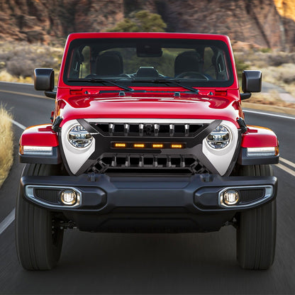 AMERICAN MODIFIED Grille w/Lights for 2018-2023 Jeep Wrangler JL & Gladiator JT - Find Fresh Goods
