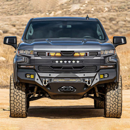AMERICAN MODIFIED Armor Grille for 2019-2021 Chevy Silverado 1500, Matte Black - Find Fresh Goods