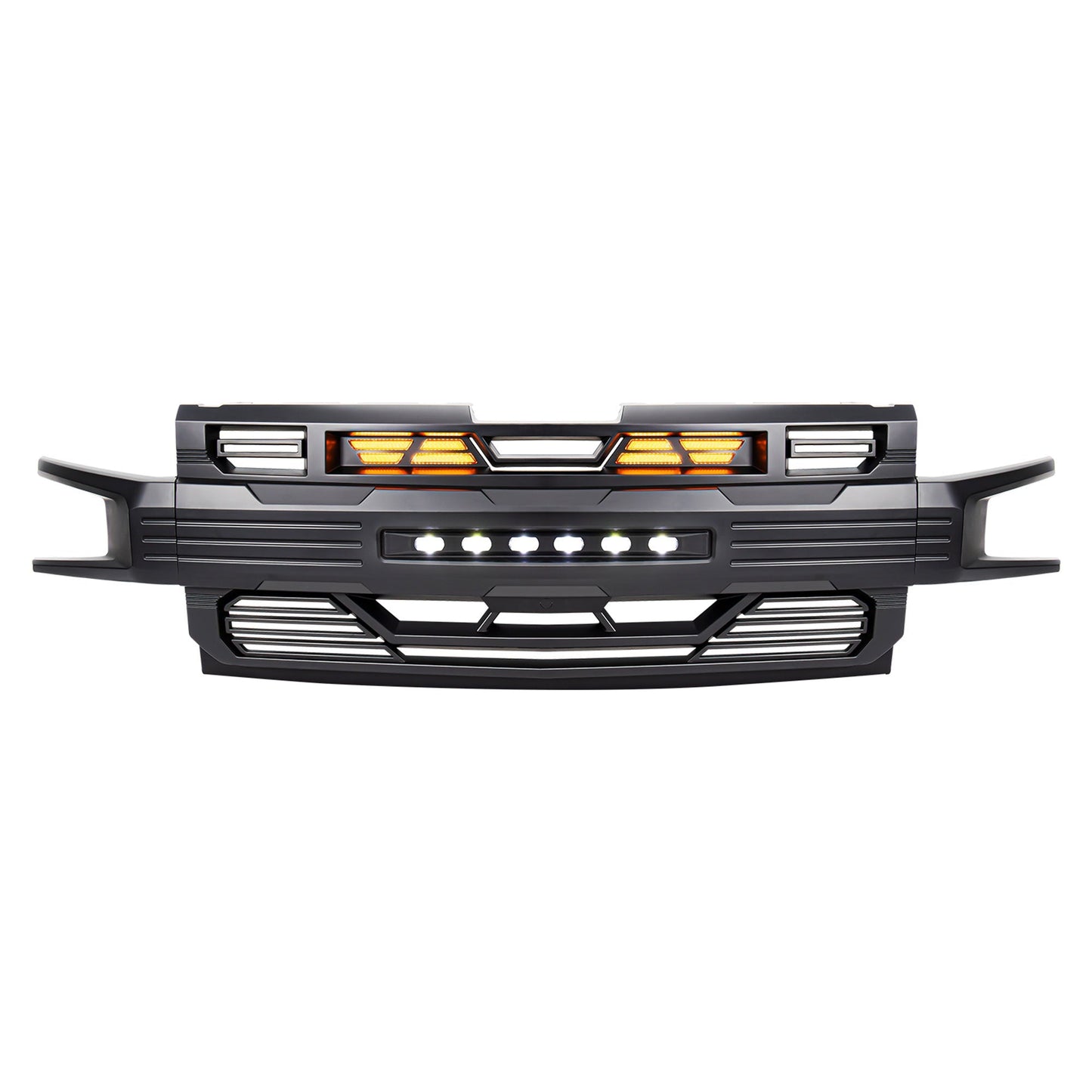 AMERICAN MODIFIED Armor Grille for 2019-2021 Chevy Silverado 1500, Matte Black - Find Fresh Goods