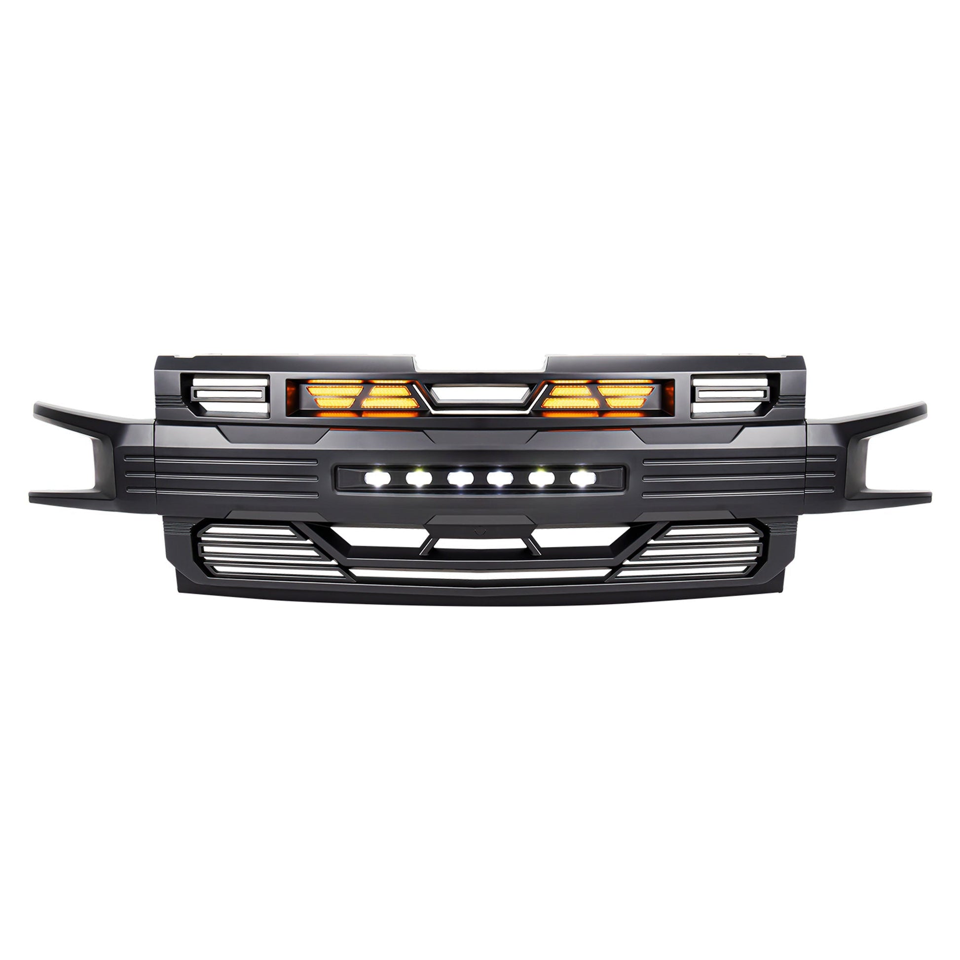 AMERICAN MODIFIED Armor Grille for 2019-2021 Chevy Silverado 1500, Matte Black - Find Fresh Goods