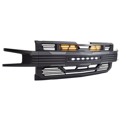 AMERICAN MODIFIED Armor Grille for 2019-2021 Chevy Silverado 1500, Matte Black - Find Fresh Goods