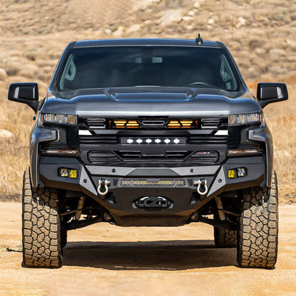 American Modified Armor Grille for 2019-2021 Chevy Silverado 1500, Glossy Black - Find Fresh Goods