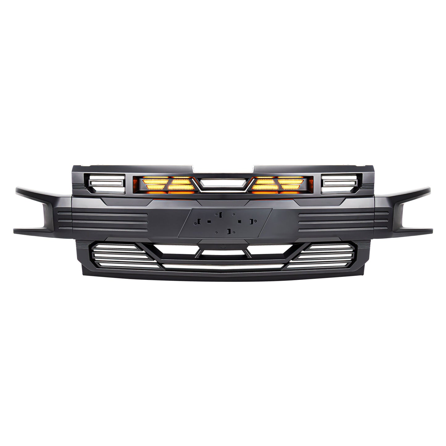 American Modified Armor Grille for 2019-2021 Chevy Silverado 1500, Matte Black - Find Fresh Goods