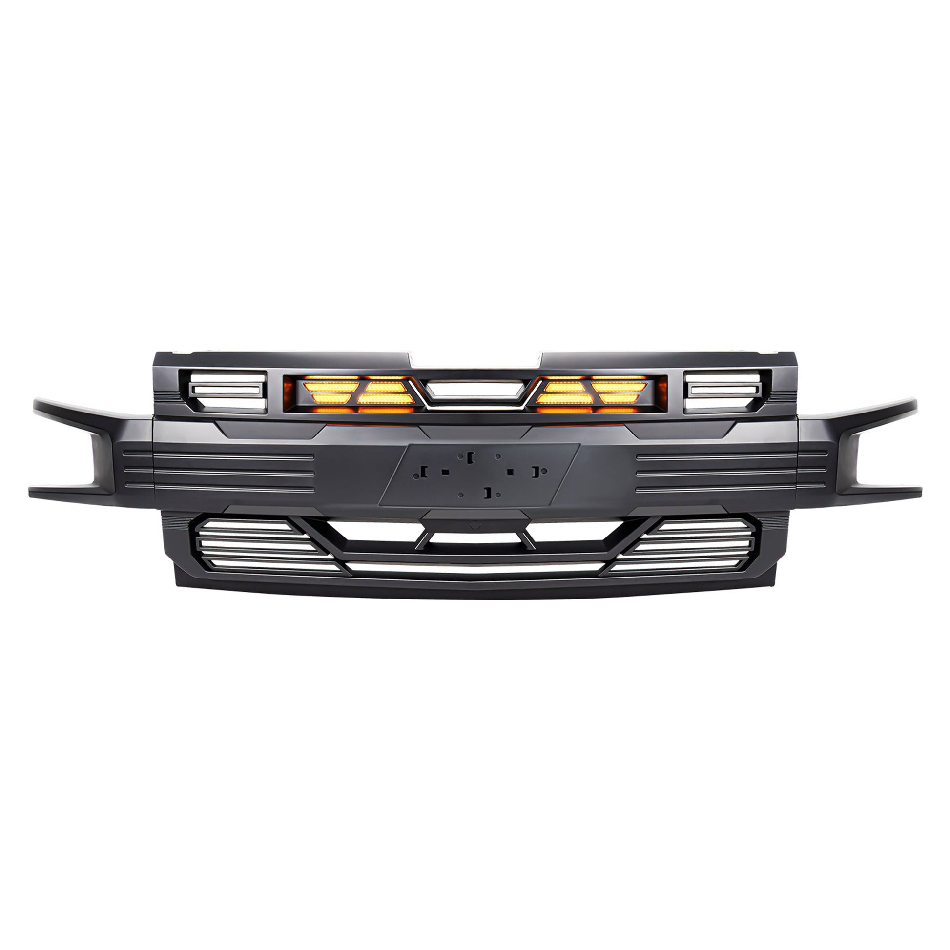 American Modified Armor Grille for 2019-2021 Chevy Silverado 1500, Matte Black - Find Fresh Goods