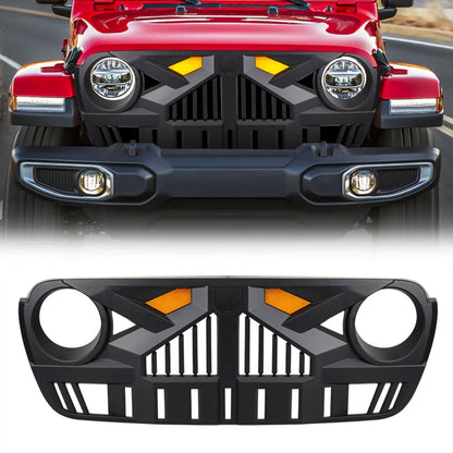 AMERICAN MODIFIED Grille for 2018-2023 Jeep Wrangler JL & Gladiator JT w/Camera - Find Fresh Goods