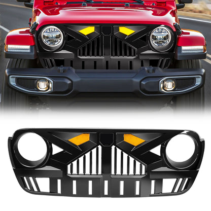 AMERICAN MODIFIED Grille for 2018-2023 Jeep Wrangler JL & Gladiator JT w/Camera - Find Fresh Goods