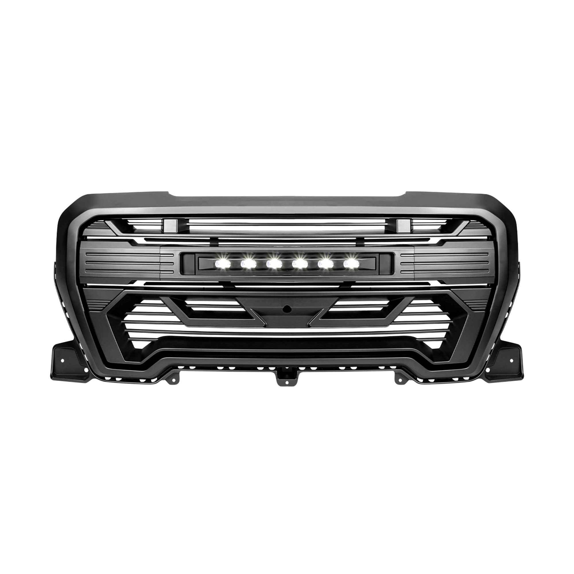 AMERICAN MODIFIED Grille w/Lights for 2019-2021 GMC Sierra 1500 Base, SLE, & SLT