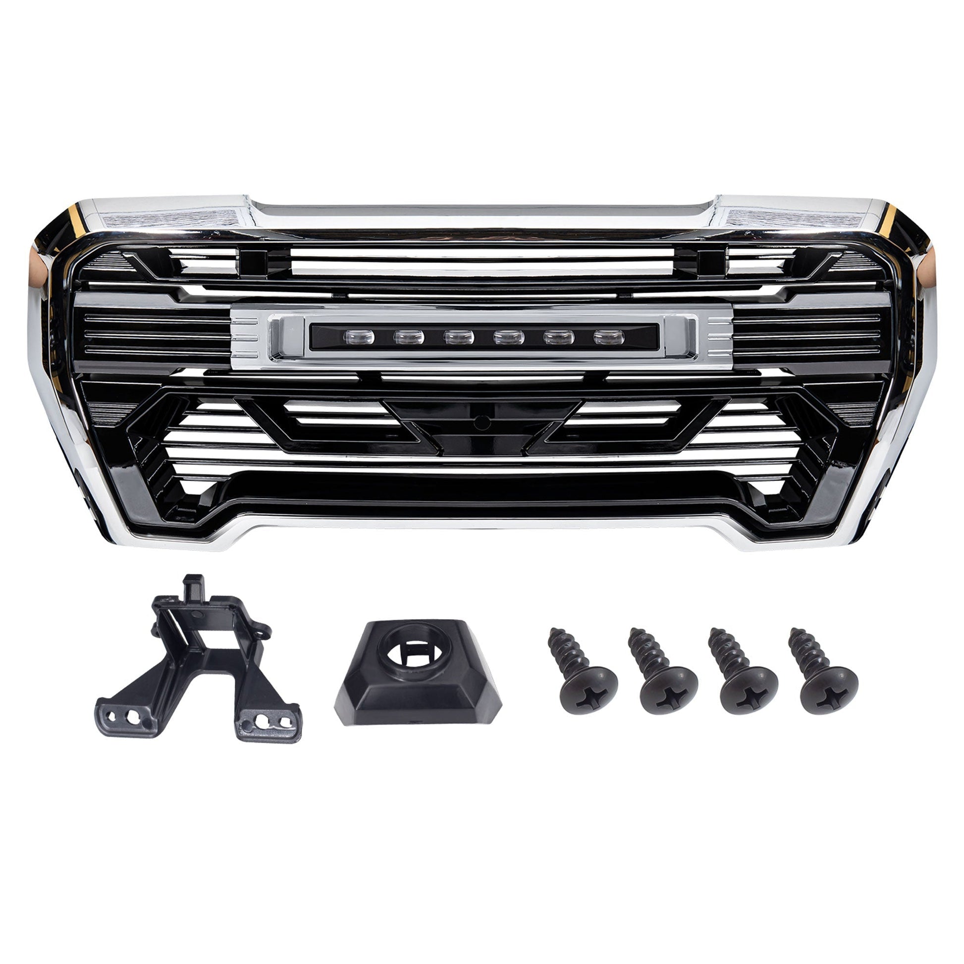 AMERICAN MODIFIED Grille w/Lights for 2019-2021 GMC Sierra 1500 Base, SLE, & SLT - Find Fresh Goods