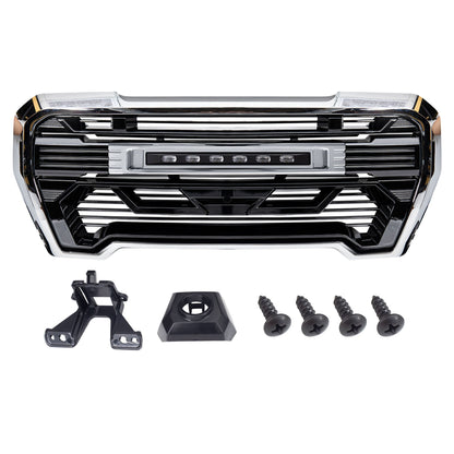 AMERICAN MODIFIED Grille w/Lights for 2019-2021 GMC Sierra 1500 Base, SLE, & SLT - Find Fresh Goods