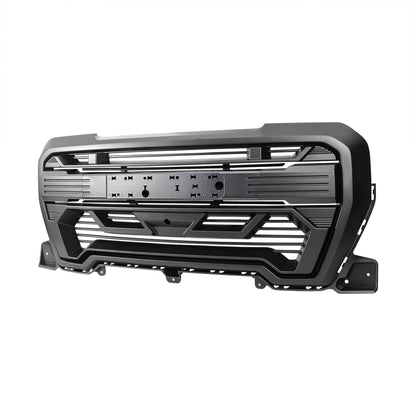 AMERICAN MODIFIED Grille w/Emblem Base, 2019-2021 GMC Sierra 1500, Matte Black