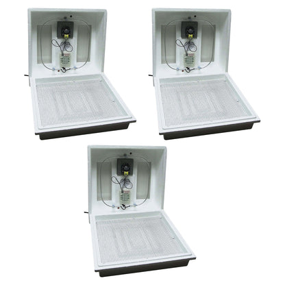 Farm Innovators 40W Digital Circulated Air Incubator for Up to 4 Eggs (3 Pack)