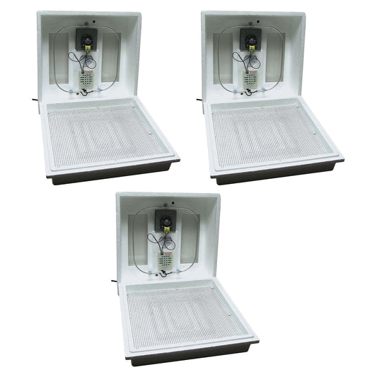 Farm Innovators 40W Digital Circulated Air Incubator for Up to 4 Eggs (3 Pack)