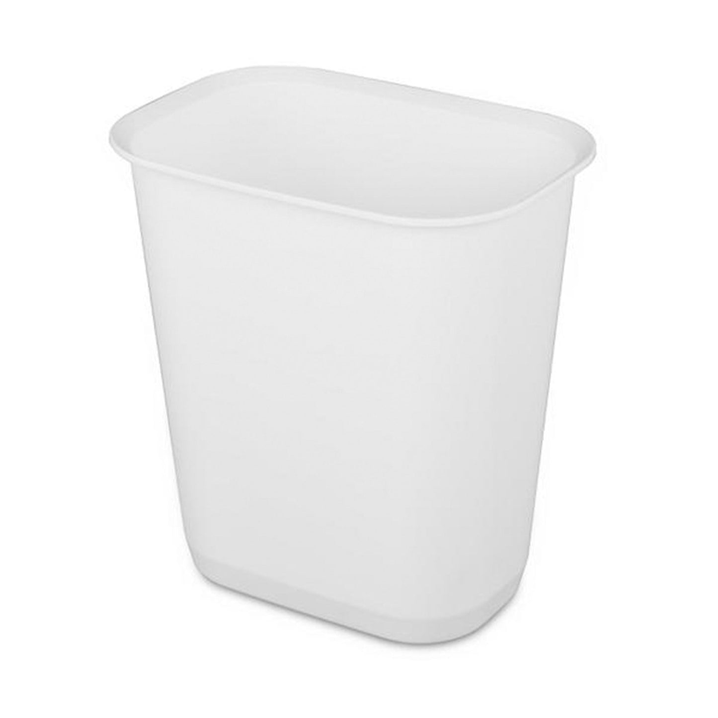 Sterilite 3 Gallon Rectangular Wastebasket Small Home Trash Bin, 16 Pack, White