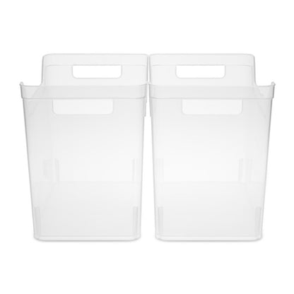 Sterilite Medium Shelf Home Storage Organizing Plastic Container, 24 Pack, Clear