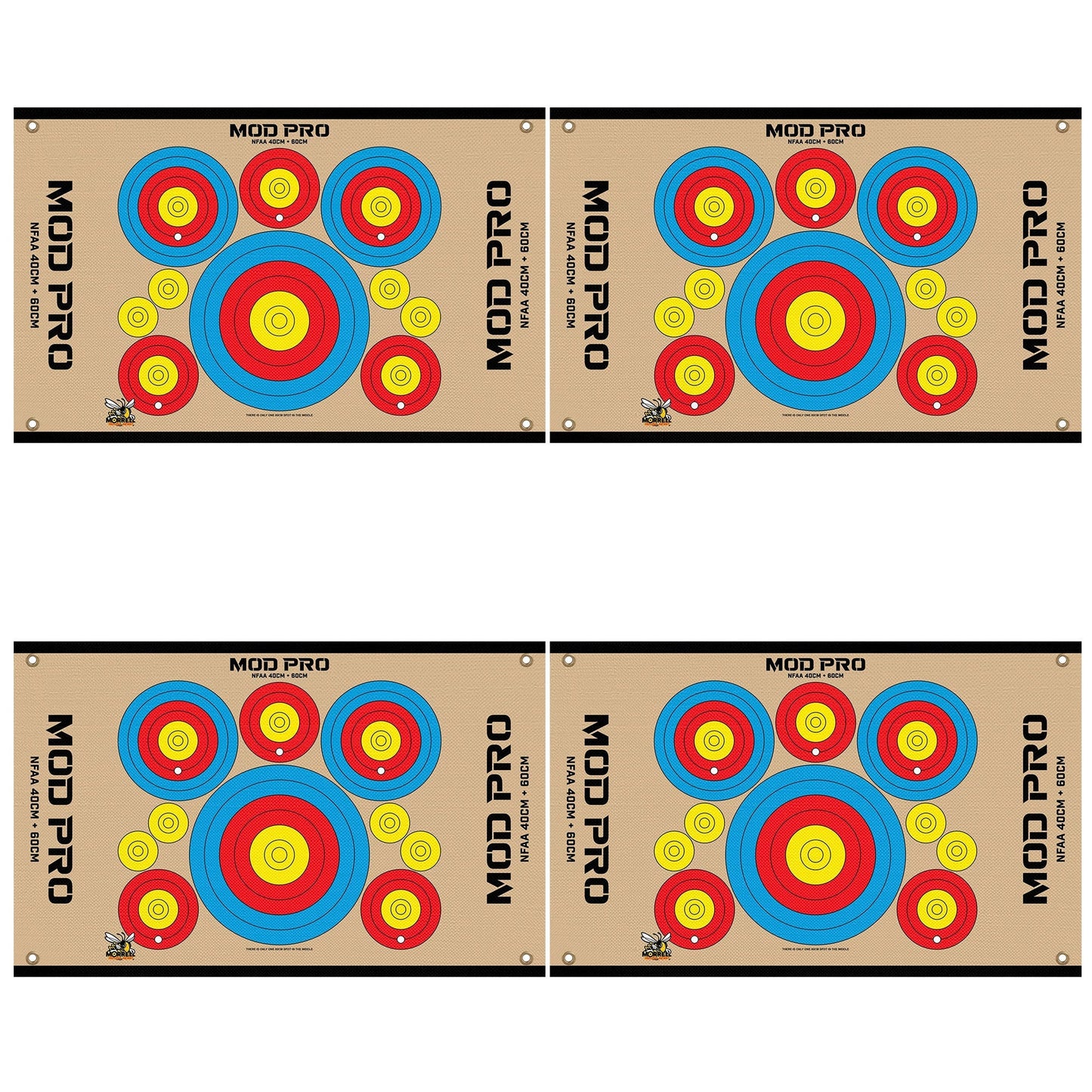 Morrell Jacket MOD Pro Series-NFAA Polypropylene Archery Target, 4 Pack, Tan