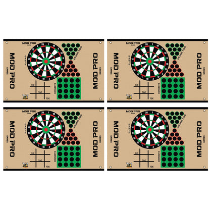 Morrell Yellow Jacket MOD Pro Games Wrap with Archery Pong Bullseye, 4 Pack, Tan