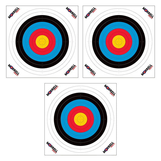 Morrell Targets 100 Pieces Thin Paper Archery Target with Card Stock, 3 Pack