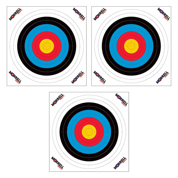 Morrell Targets 100 Pieces Thin Paper Archery Target with Card Stock, 3 Pack