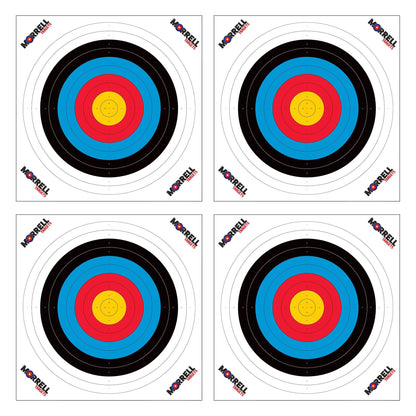 Morrell Targets 100 Pieces Thin Paper Archery Target with Card Stock, 4 Pack