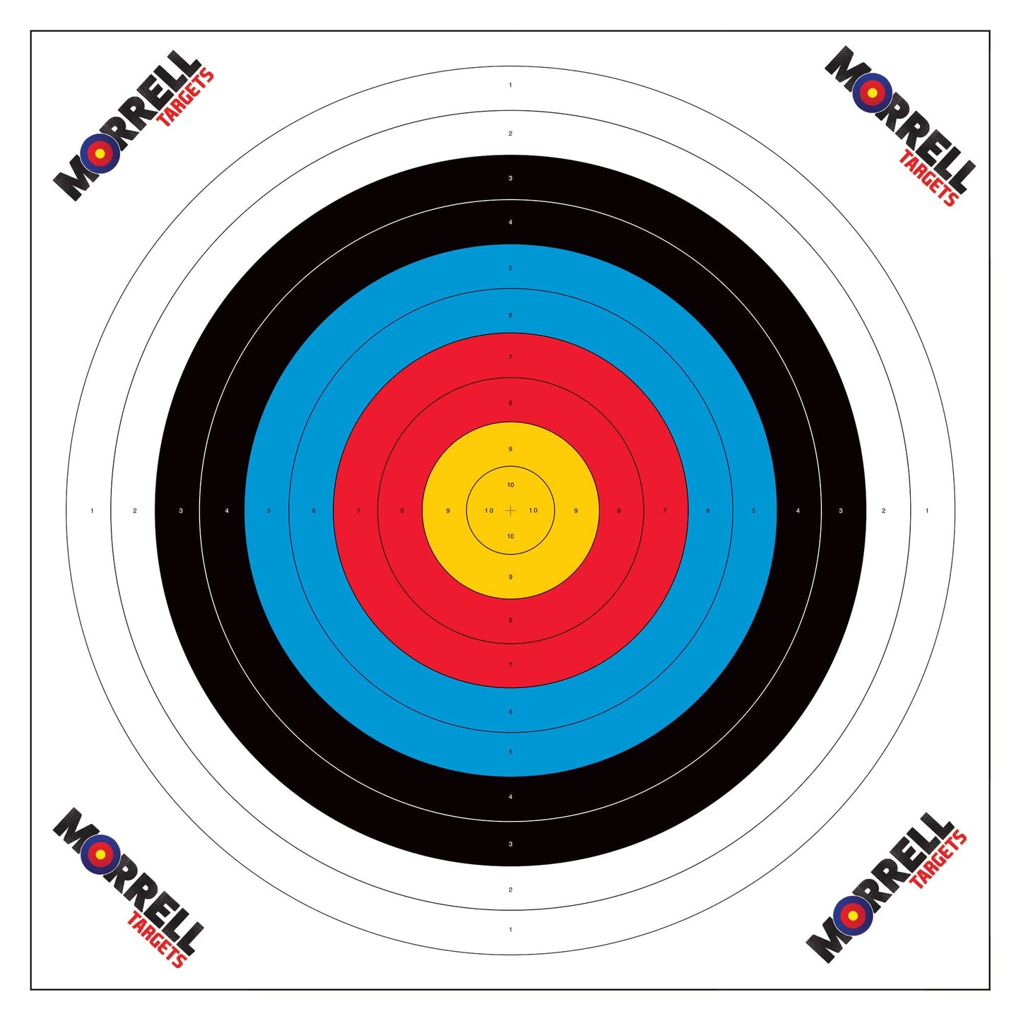Morrell Targets 100 Pieces Thin Paper Archery Target with Card Stock, 4 Pack