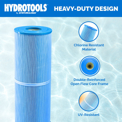 Swimline HYDROTOOLS Ultra Pool Replacement Cartridge Filter, 90 Sq. Ft., Blue