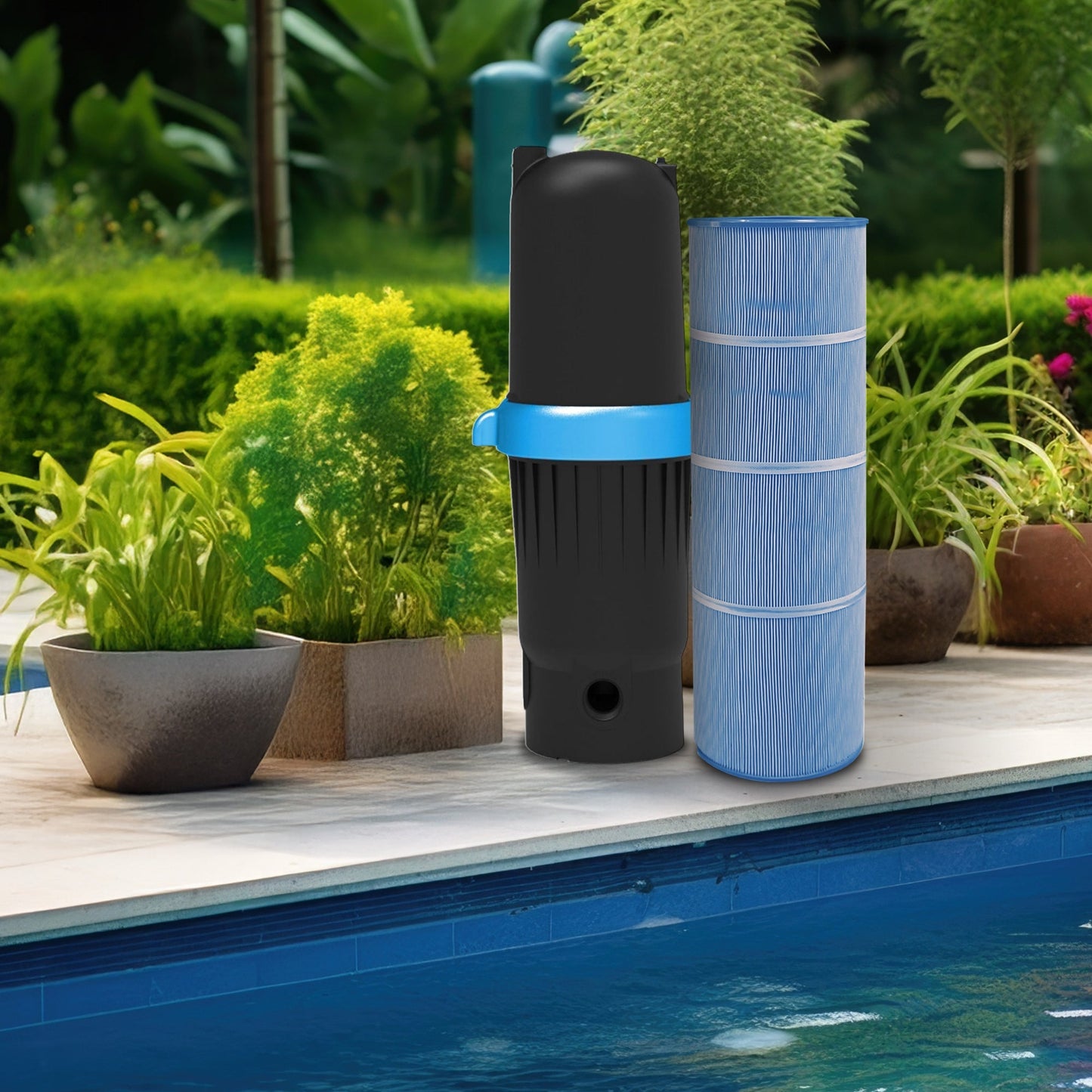 Swimline HYDROTOOLS Ultra Pool Replacement Cartridge Filter, 150 Sq. Ft., Blue