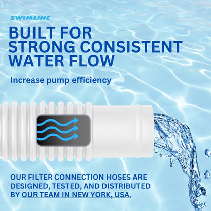 Swimline Hydrotools Standard Inground Swimming Pool Vacuum Hose, 1.25" x 250'