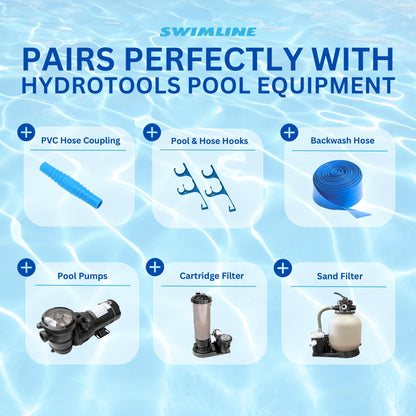 Swimline Hydrotools Standard Inground Swimming Pool Vacuum Hose, 1.25" x 250'