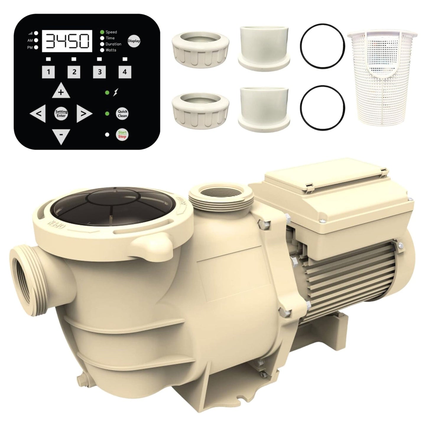 Swimline Hydrotools Variable Speed Self Priming 6660 GPH Filter Pump for Pools