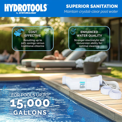 Swimline 87615 Salt Replacement Cell for Water Chlorine System, 15K Gallon Pools