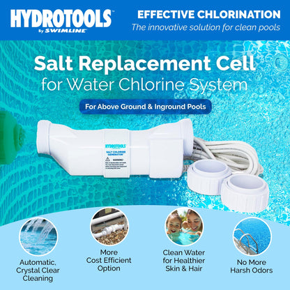 Swimline 87625 Salt Replacement Cell for Water Chlorine System, 25K Gallon Pools