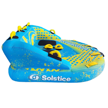 Solstice Boomerang Inflatable Towable 2-Person Water Sport Tube with 14 Handles