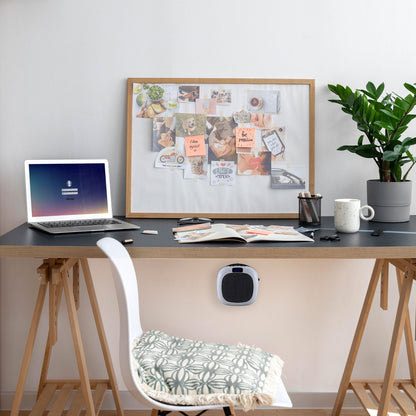 Good Housekeeping Wall-Mount Indoor Mini Space Heater w/ Thermostat, 750W, White