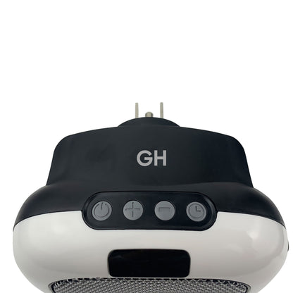 Good Housekeeping Wall-Mount Indoor Mini Space Heater w/ Thermostat, 750W, White