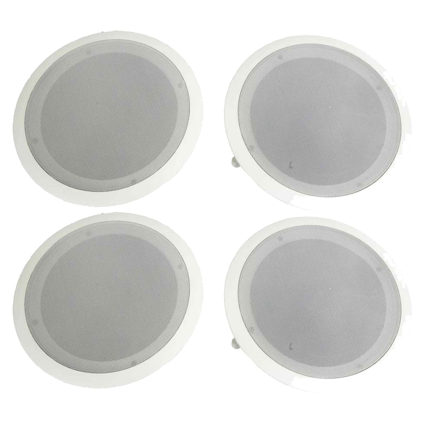 Pyle Home PDIC Series 8" 250W Round Flush Mount Wall Ceiling Speakers (4 Pack)