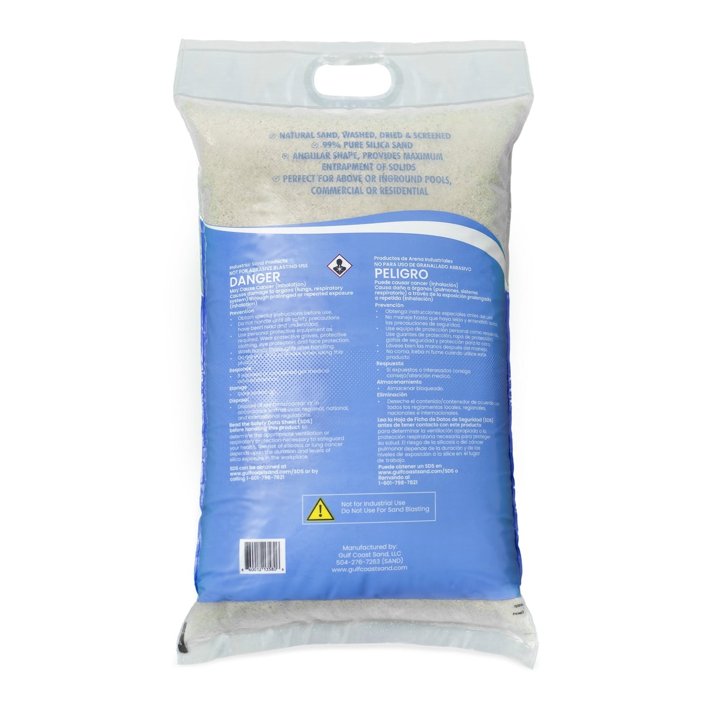 OptiFlow 50Lb Premium Pool Filtration Angular Sand w/Pure Silica Formula, 3 Pack