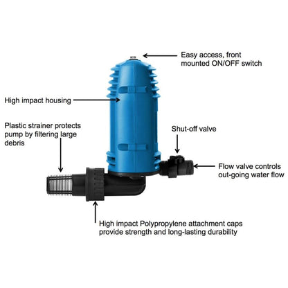 Vacmaster Wet and Dry Pump Accessory with Shut Off Valve and High Impact Housing