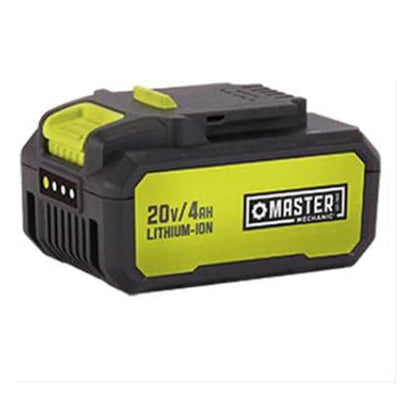 Master Mechanic 2 Pack 20 Volt Lithium Ion Rechargeable Tool Charging Battery