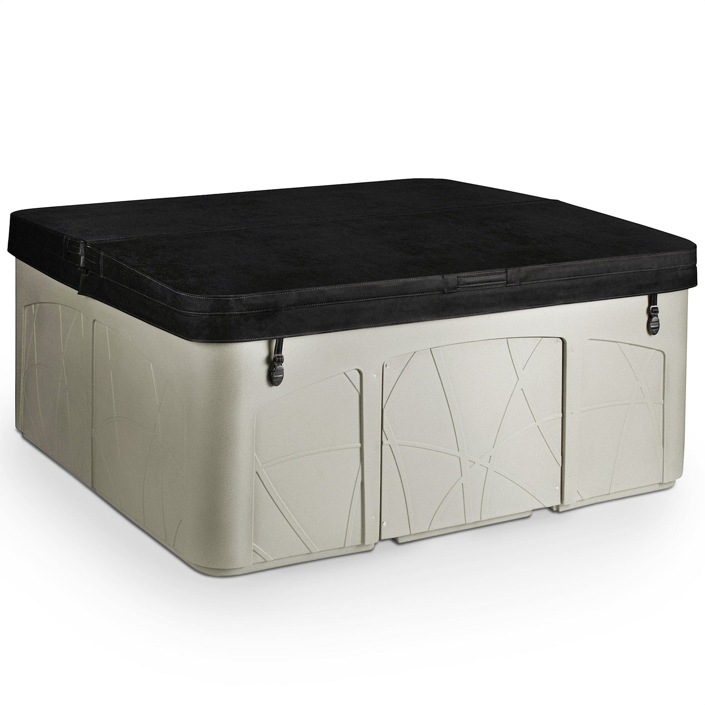 Lifesmart Spas 5 Person Plug and Play 28 Jet LED Outdoor Hot Tub, LS350DX, Sand